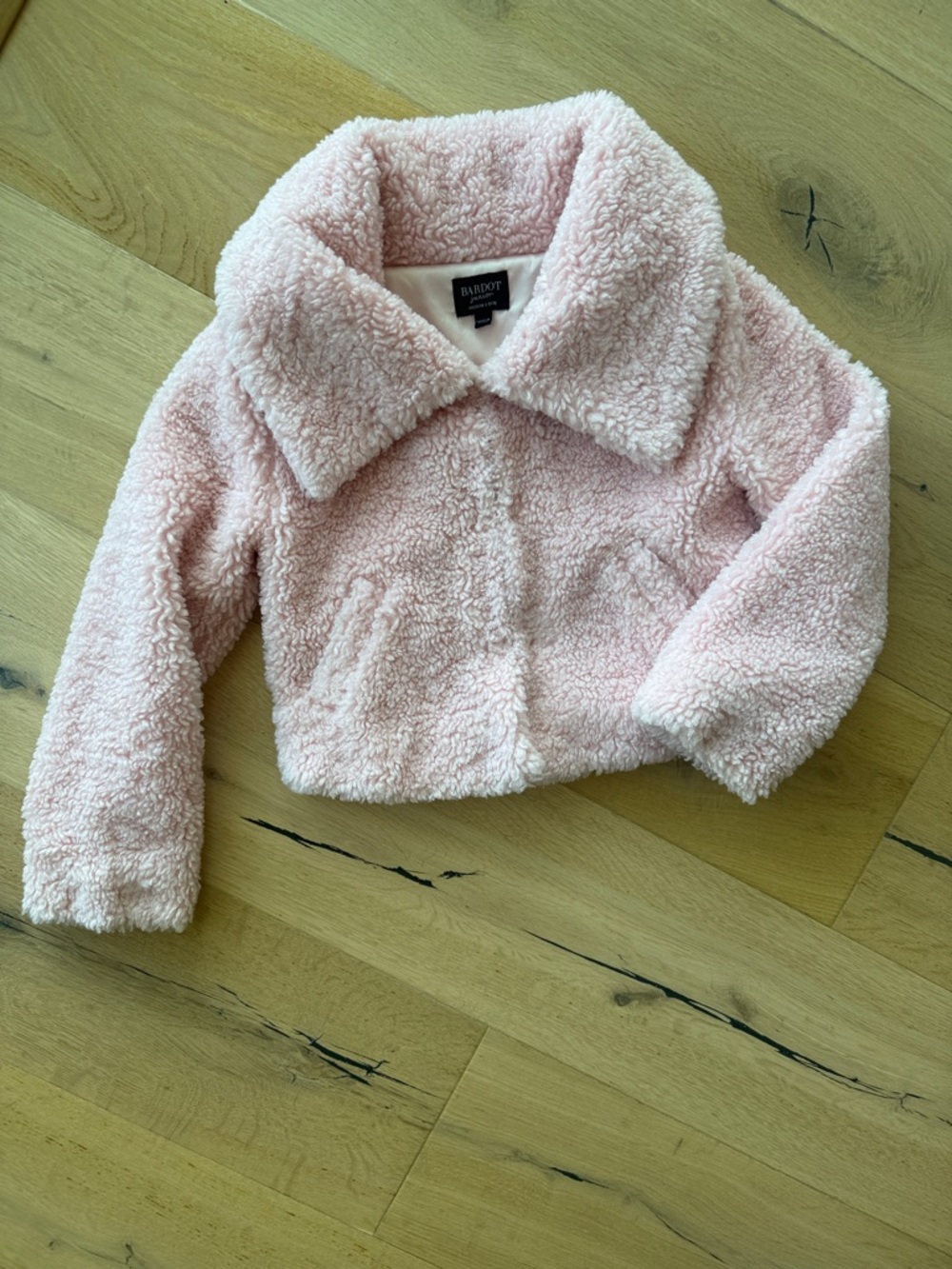 Bardot Pink Sherpa Jacket for Kids
